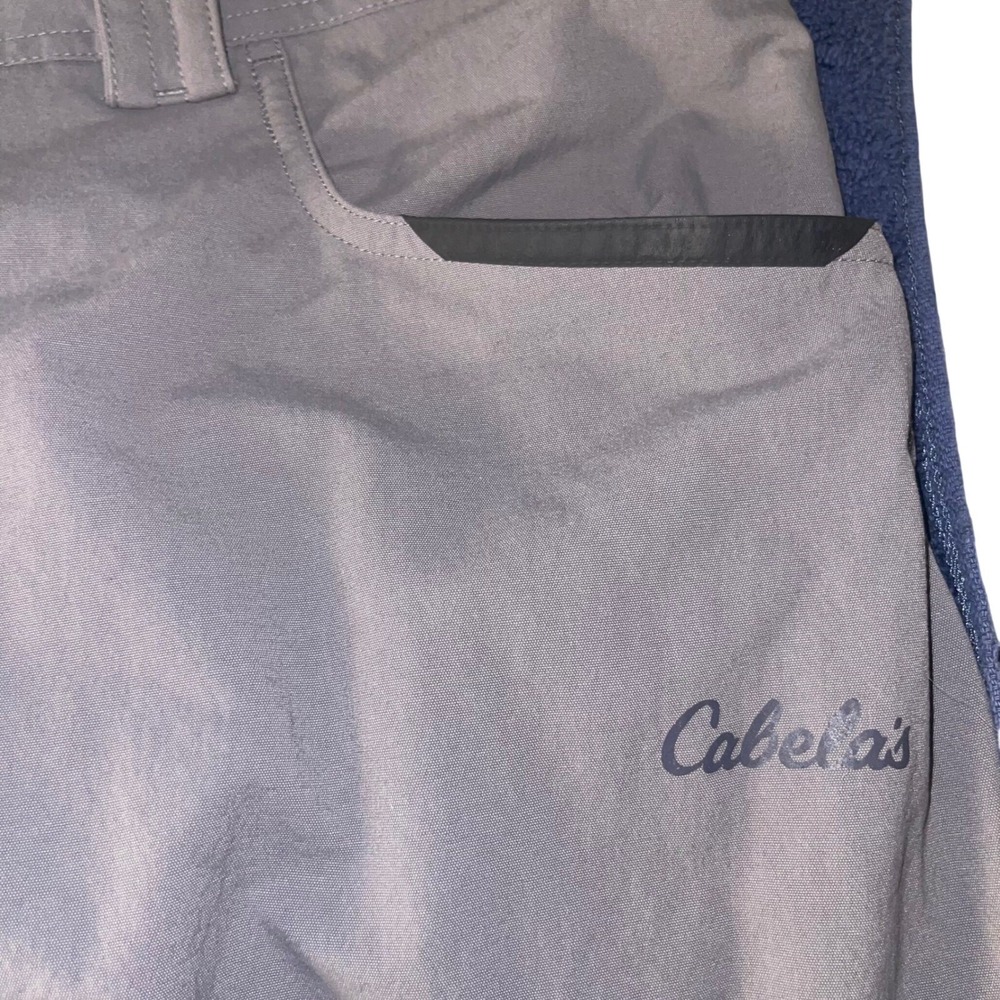 Outdoor Performance Fish Travel Zip Pocket Nylon Gray Lightweight Activewear - Picture 7 of 14